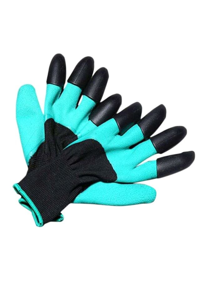 Sharpdo Pair Of Garden Planting Gloves Blue/Black 24x12cm - Image 1