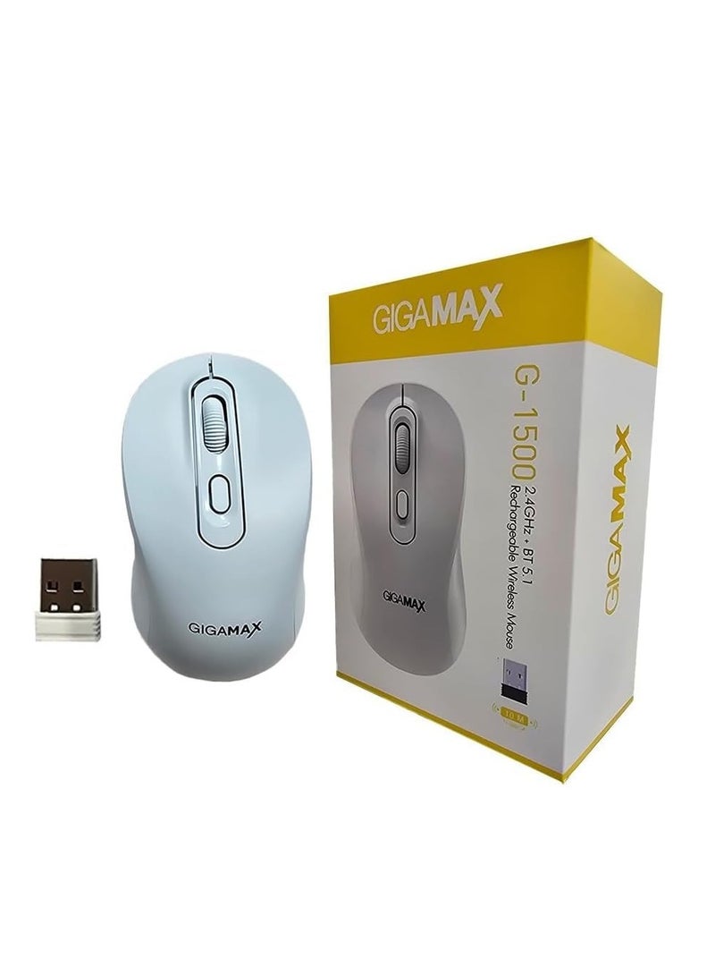 جيجاماكس ماوس لاسلكى G1500 بموصل USB بتصميم عصرى من جيجا ماكس - Image 5