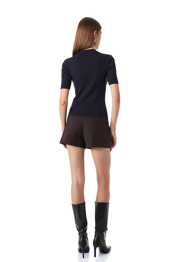 KOTON Polo Neck Knit T-Shirt - Image 4