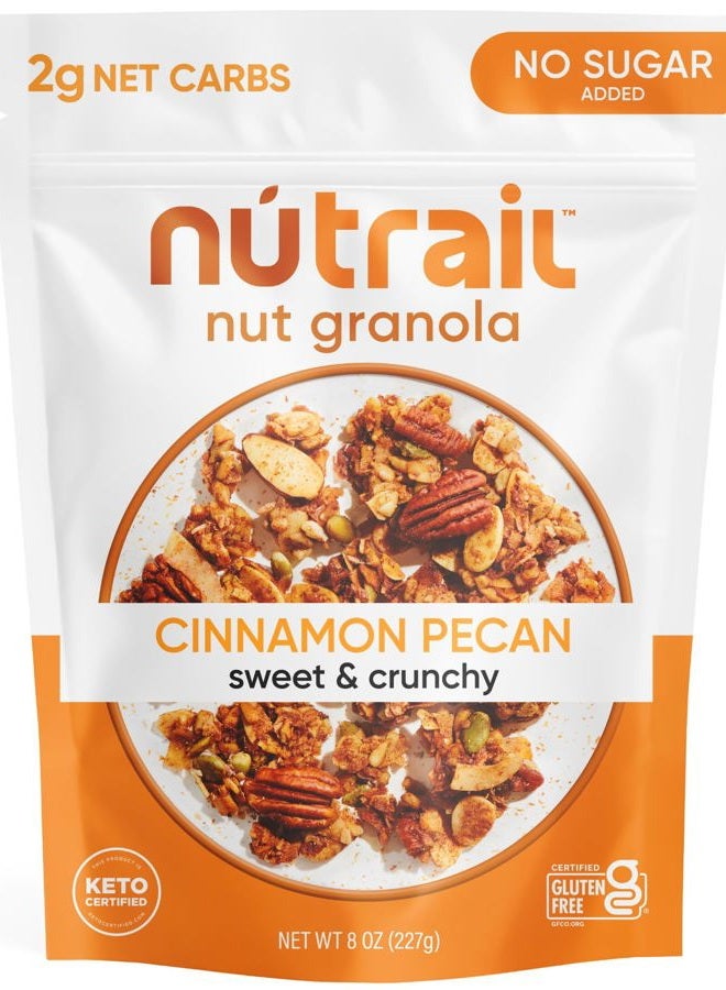 NuTrail ™ - Keto Nut Granola Healthy Breakfast Cereal - Low Carb Snacks & Food - 2g Net Carbs - Almonds, Pecans, Coconut and more - Image 1