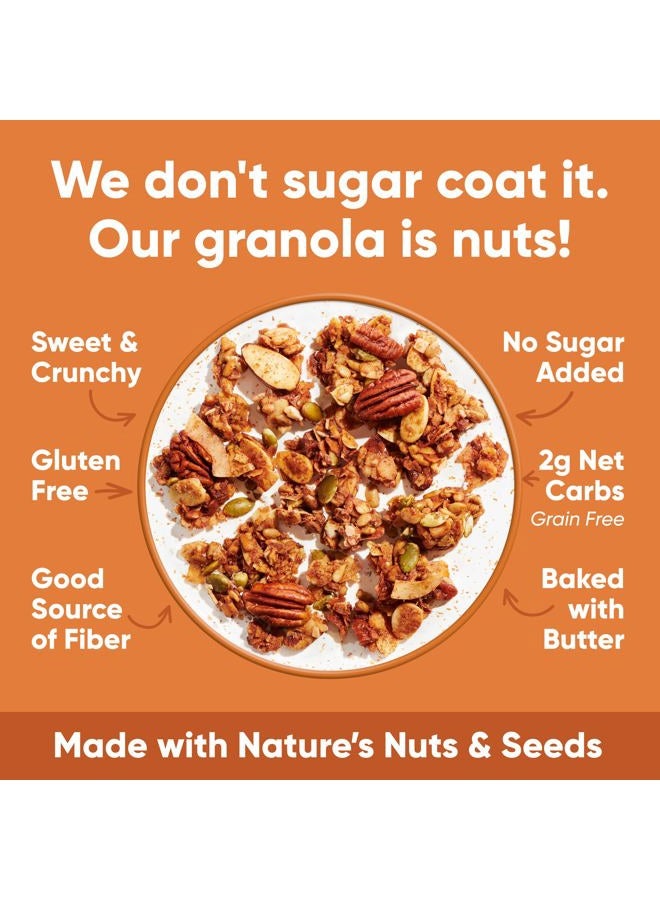 NuTrail ™ - Keto Nut Granola Healthy Breakfast Cereal - Low Carb Snacks & Food - 2g Net Carbs - Almonds, Pecans, Coconut and more - Image 4