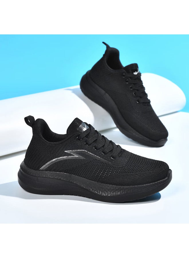 Double Star Eight Special Running Shoes Men's Summer Breathable Mesh Sports Shoes Lightweight Men's Casual Shoes Work Mesh Shoes Men Black Size 44 - Image 2