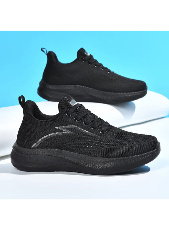 Double Star Eight Special Running Shoes Men's Summer Breathable Mesh Sports Shoes Lightweight Men's Casual Shoes Work Mesh Shoes Men Black Size 44 - Image 1