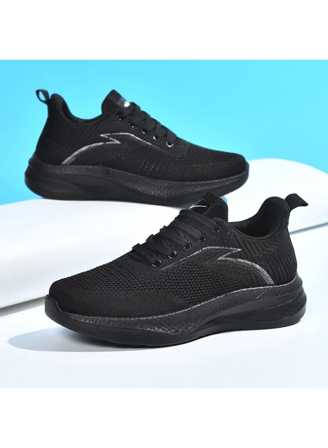 Double Star Eight Special Running Shoes Men's Summer Breathable Mesh Sports Shoes Lightweight Men's Casual Shoes Work Mesh Shoes Men Black Size 44 - Image 3