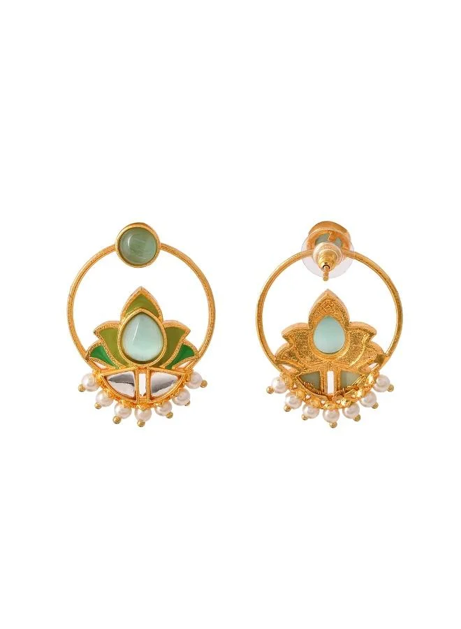 VOYLLA Forever More Lotus Inspired Hoop Earings