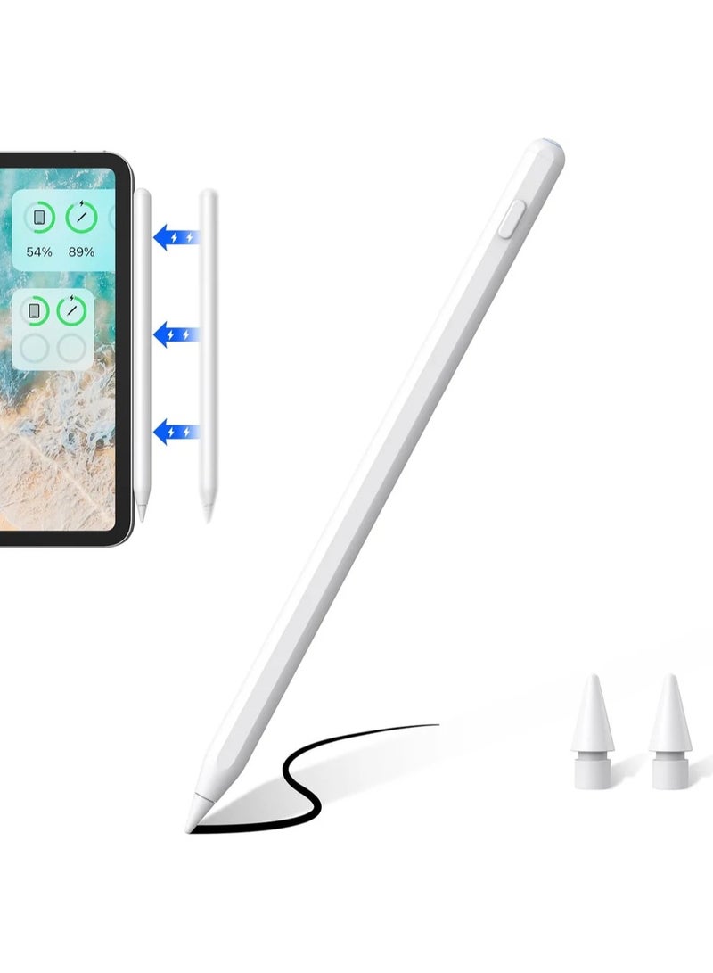 erorex IPad Pencil 2nd Generation with Magnetic USB Charging Stylus Pen for iPad with Palm Rejection Compatible with iPad 10/9/8/7/6 iPad Mini 6/5 iPad Air 5/4/3 iPad Pro 11" iPad Pro 12.9" 6/5/4/3
