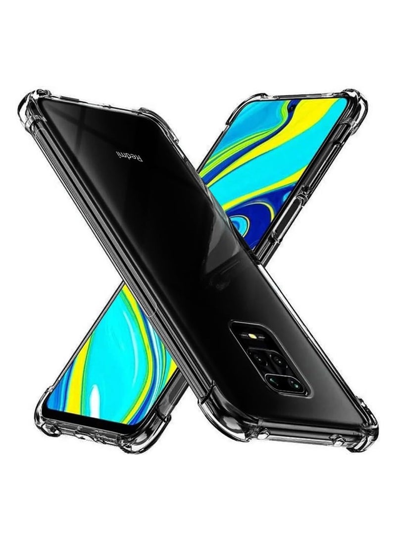 نيو جراب Redmi Note 9S رفيع ممتص للصدمات من مادة TPU بحافة ناعمة مع زوايا معززة وغطاء واقٍ شفاف - Image 1