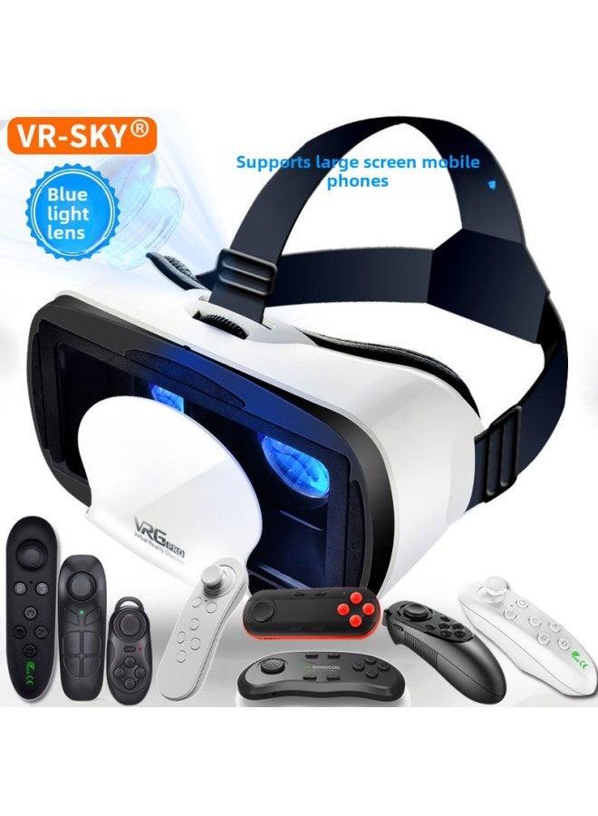 Strict Selection Of Vrgpro Blu-ray Version Of 3d Glasses Yuan Universe Mobile Phone Virtual Reality Helmet Vr Glasses-Color:Pro Blu-ray Vr White + Y1 Black  - Image 2