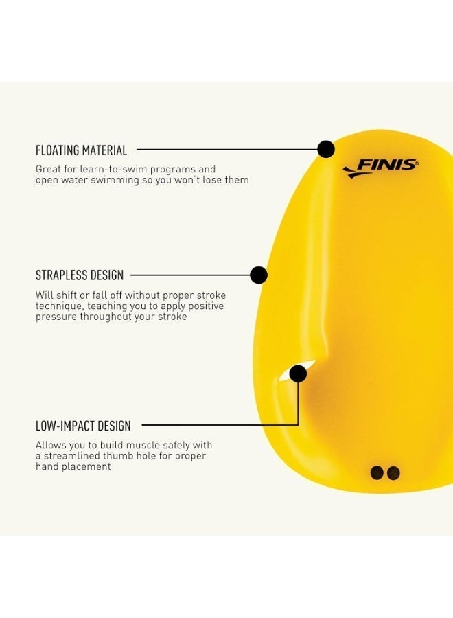 FINIS Agility Floating Swim Paddles - Strapless Design for Stroke Technique - Instant Feedback - Medium - Image 4