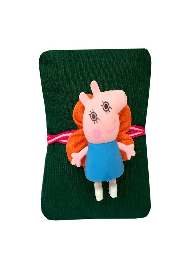 CLUZE Rakhi Combo Pack for Kids Set of 3 Cute Unicorn Shape, Pepa Pig Shape, Doremon Shape Rakhi for Boys/Girls/Bhateeja - Image 3