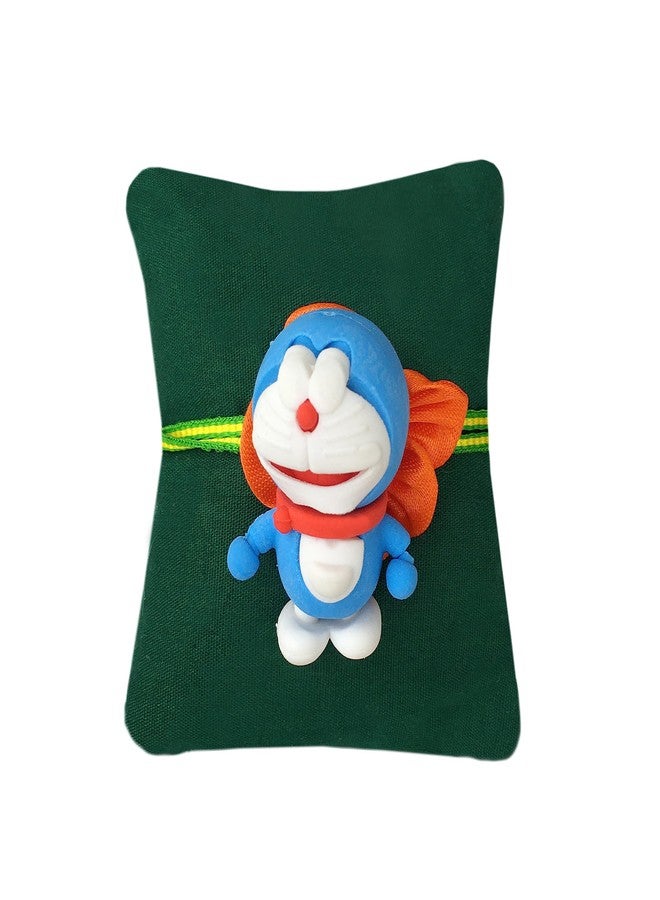 CLUZE Rakhi Combo Pack for Kids Set of 3 Cute Unicorn Shape, Pepa Pig Shape, Doremon Shape Rakhi for Boys/Girls/Bhateeja - Image 4