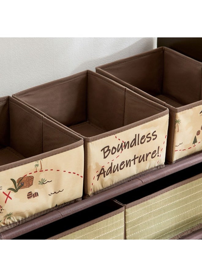Home Box Adventurer Candice Colorchoc Fabric Storage Rack with 6 Bins 63 x 30 x 70 cm  - Image 3