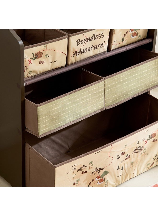 Home Box Adventurer Candice Colorchoc Fabric Storage Rack with 6 Bins 63 x 30 x 70 cm  - Image 5