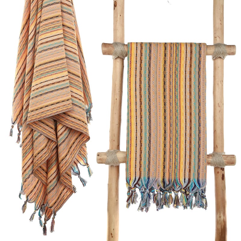 Cacala Pestemal Turkish Beach Towel Highly Absorbent Quick and Easy Dry Soft and Comfortable for Bath Spa Pool Gym and Yoga 100 Cotton 37 x 70