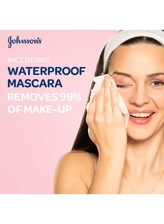 Johnson's JOHNSON’S, Cleansing Wipes, Fresh Hydration Micellar, Normal Skin, Pack of 25 wipes pink - Image 5