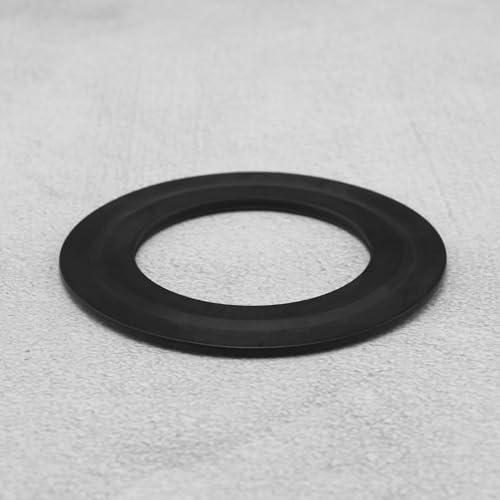 SING F LTD 2PCS Toilet Flush Valve Gasket Replacement Toilet Flush Valve Rubber Seal Washer 43mm X 71mm 34490507 Compatible with Siamp Optima 49 50, Black - Image 5
