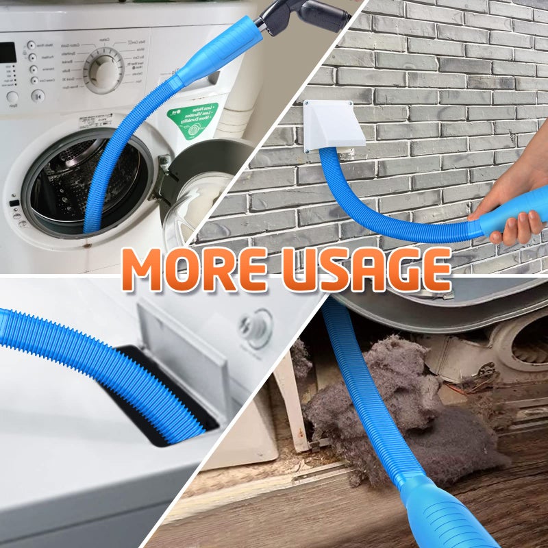 PetOde Dryer Vent Cleaner Kit Vacuum Attachment - Multiple Combinations V1 Lint Remover Power Washer and Vacuum Hose Quickly Removes Lint - Image 2