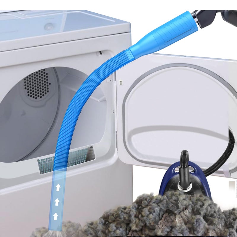 PetOde Dryer Vent Cleaner Kit Vacuum Attachment - Multiple Combinations V1 Lint Remover Power Washer and Vacuum Hose Quickly Removes Lint - Image 1