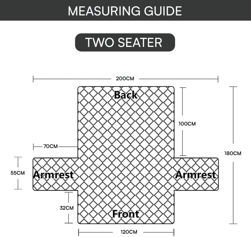 House of Quirk 'Mughal Series' Anti-Slip Sofa Cover Mat with Pocket | Polyester Couch Protector for Pets, Kids & Spills (Gulbahar, 180x120cm, Two Seater) - Image 3