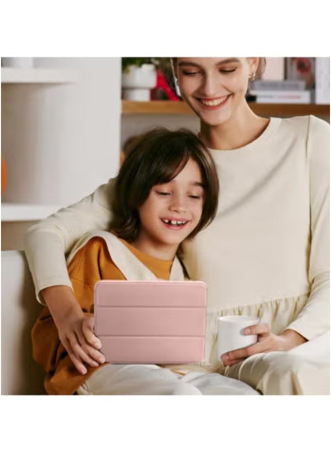 JAJEEK iPad Mini 7 Case 2024 (A17 Pro) – Compatible with iPad Mini 7th & 6th Generation 8.3 Inch (2024/2021), Slim Lightweight Trifold Stand Cover with Pencil Holder, Auto Sleep/Wake, Soft TPU Back, Magnetic Closure – Rose Pink Tablet Case - Image 4