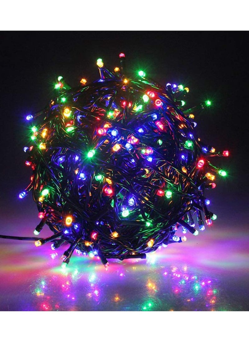PAMEER - Multicolor 55ft 210 LEDs String Lights Black Wire Plug-in  String Home Decorative LED Strip for Christmas EID Ramadan Diwali and Wedding Parties Decoration Box Button Control 8 Modes - Image 1