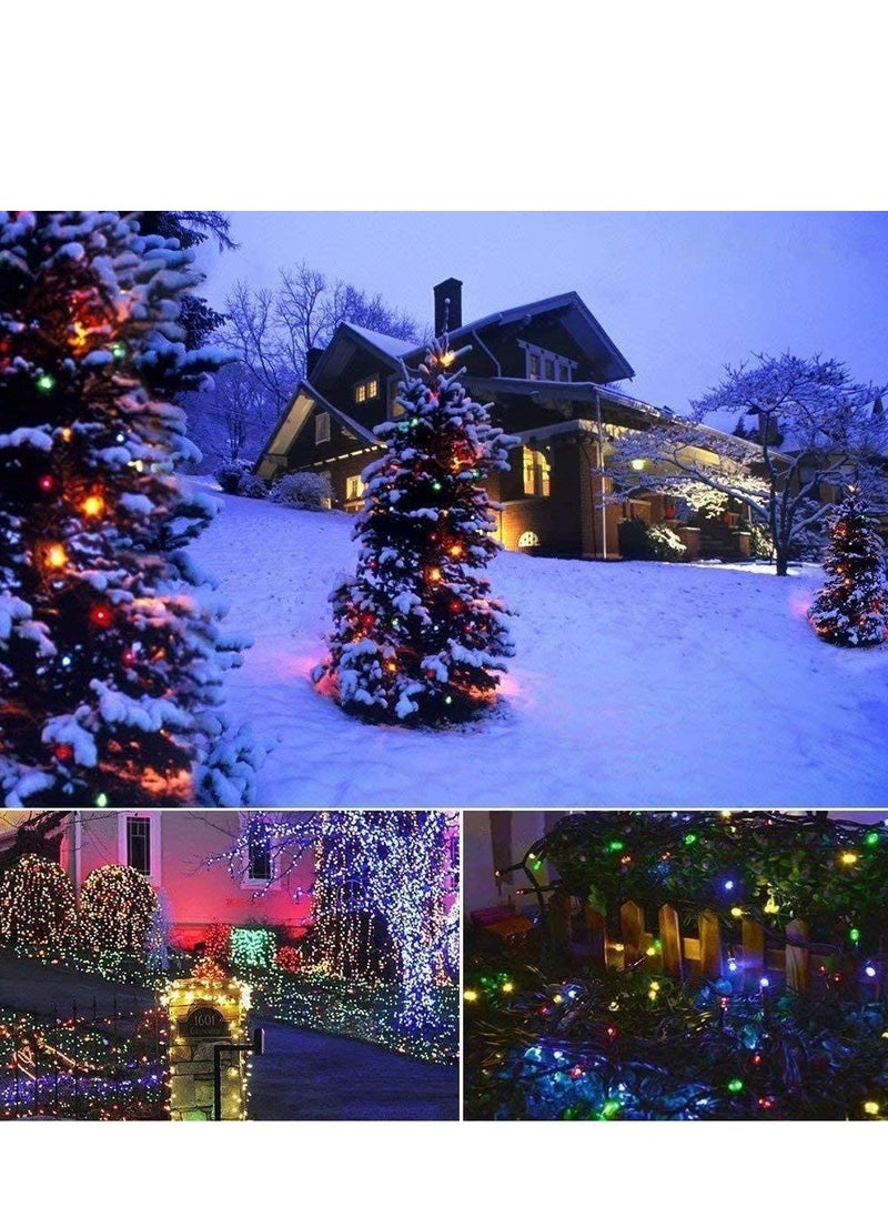 PAMEER - Multicolor 55ft 210 LEDs String Lights Black Wire Plug-in  String Home Decorative LED Strip for Christmas EID Ramadan Diwali and Wedding Parties Decoration Box Button Control 8 Modes - Image 1