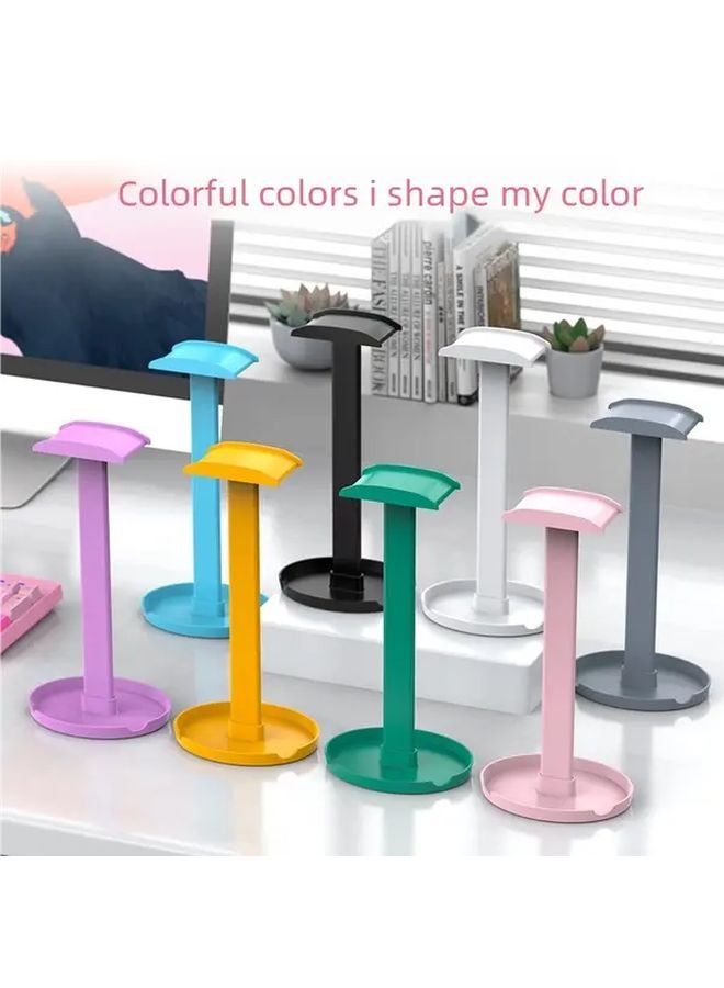 Blue Headphone Stand with Detachable Phone Bracket Ergonomic Durable Plastic - Image 4