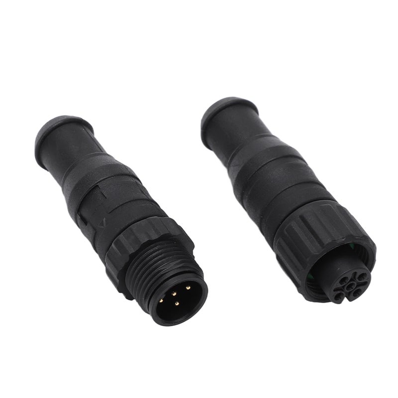 2 قطعة من منتهيات الشبكات البحرية لـ NMEA 2000 من النوع M12 ذو 5 دبابيس ذكر وأنثى ومقاوم للماء بتقييم IP67 لشبكات لورانس - Image 1