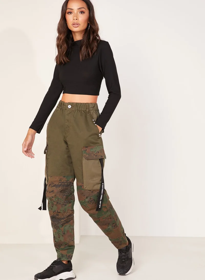 DIESEL Camo Print Cargo Pants