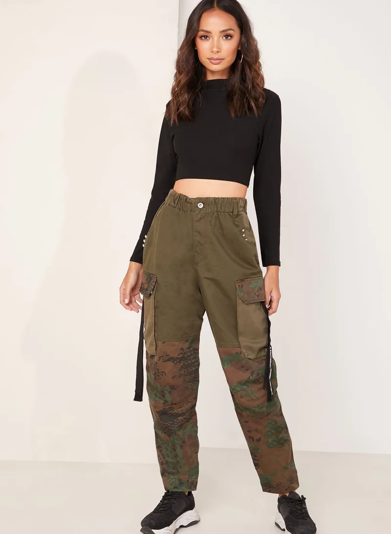 DIESEL Camo Print Cargo Pants