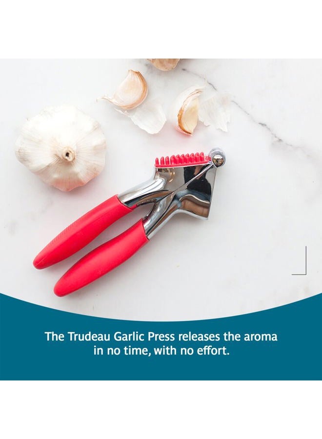 Trudeau Garlic Press, Red - Image 2