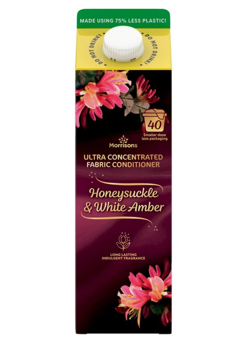 Morrisons Honey Suckle & White Amber Fabric Conditioner 40 Washes 1 L - Image 1