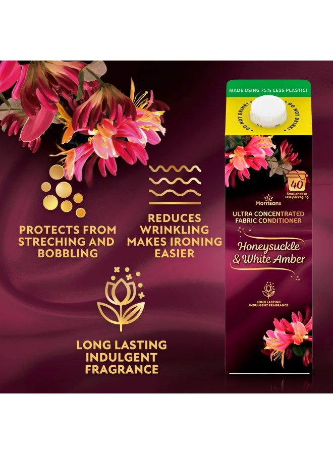 Morrisons Honey Suckle & White Amber Fabric Conditioner 40 Washes 1 L - Image 2