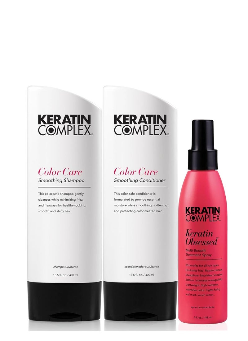 KERATIN COMPLEX - Keratin Complex Retail Kit with Shampoo, Conditioner, and Keratin Obsessed 5oz - Image 1