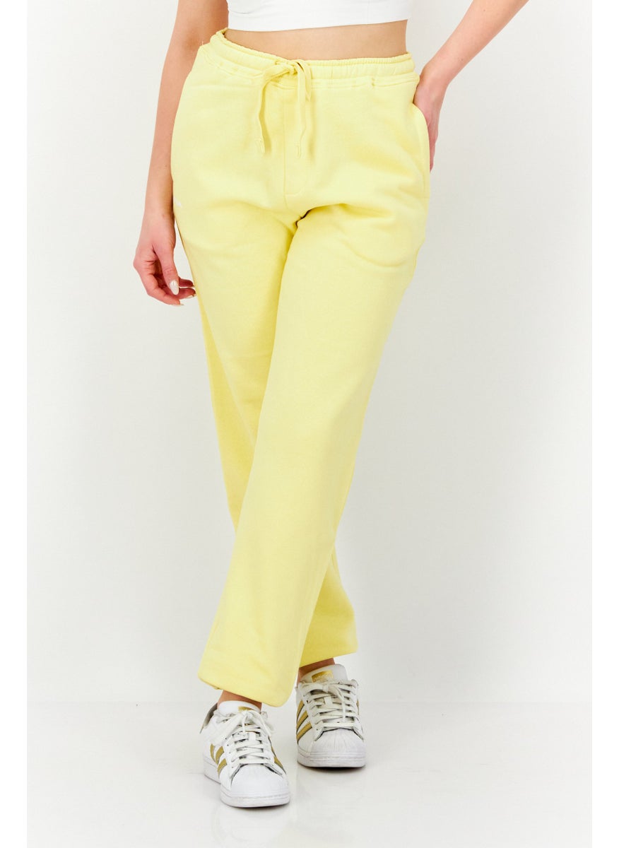 French Connection Women Regular Fit Solid Jogger Pants, Yellow  - Image 1