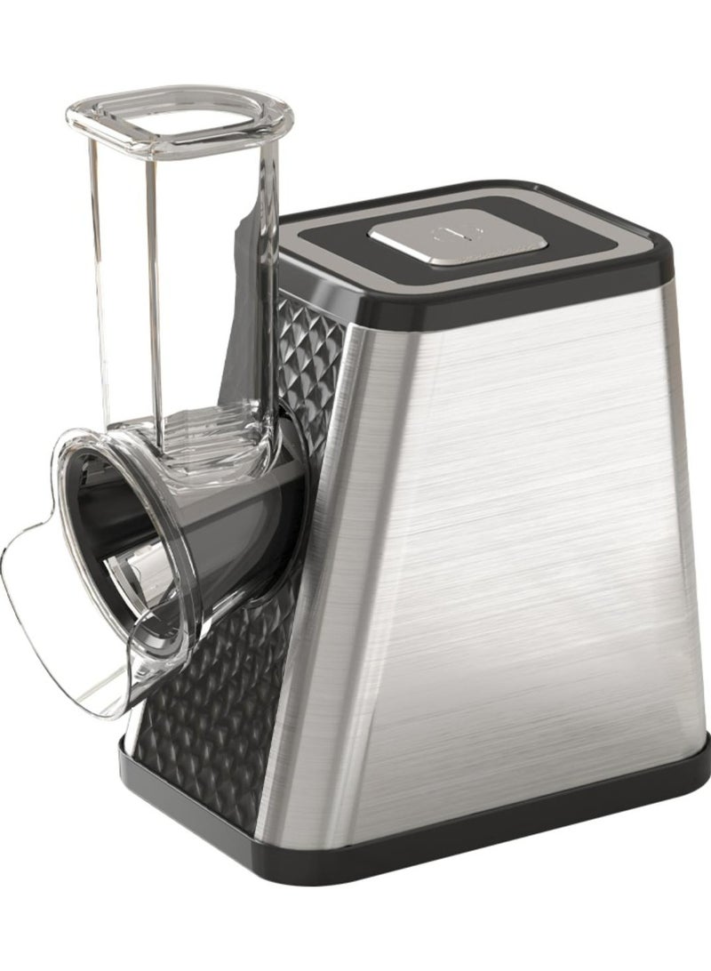 تراديو صانع السلطة الكهربائي 5 في 1 - آلة تقطيع الخضروات متعددة الوظائف، مفرومة، مبشرة وقطاعة مع مخروطات قابلة للتبديل - معالج طعام سريع للفواكه والخضروات والجبن والمكسرات - Image 2