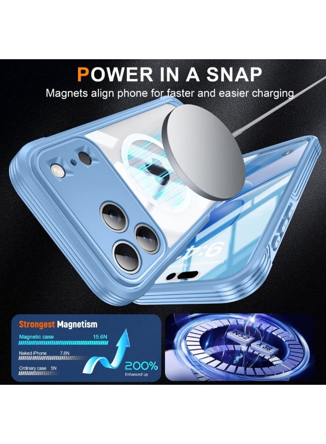 general Suitable for iPhone 17ProMax/17Pro built-in 9H glass mobile phone case magsafe magnetic bracket airbag anti-fall mobile phone protective cover - Image 2