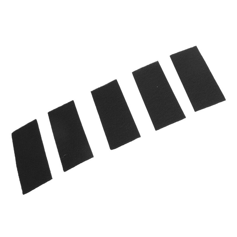 5pcs Ceiling Fan Blades Filters Professional Replacement Coconut Activated Carbon Fiber Ceiling Fan Filters for Home Kitchen Office Rectangular - Image 4