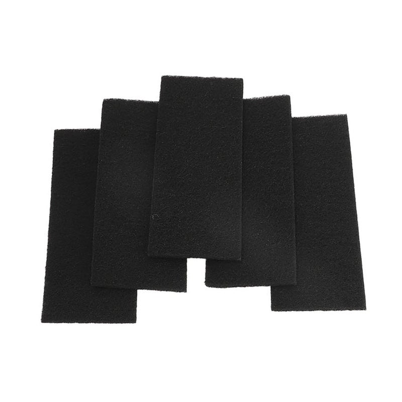 5pcs Ceiling Fan Blades Filters Professional Replacement Coconut Activated Carbon Fiber Ceiling Fan Filters for Home Kitchen Office Rectangular - Image 3