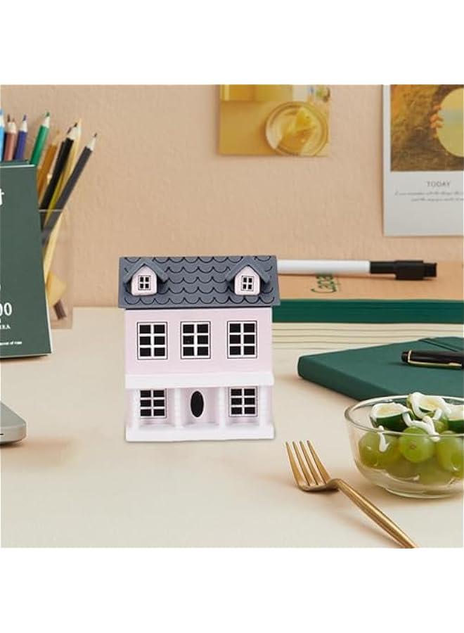 Doll House Toy for Kids Handmade Tiny House Toys Villa Small House Miniature Villa for Children Miniature House Model kit for Children Tiny House Building, Pink, MKH5Q1TFVMGKEEMK5CM - Image 3