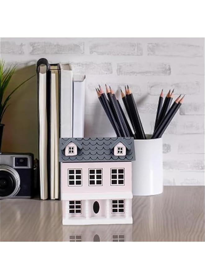 Doll House Toy for Kids Handmade Tiny House Toys Villa Small House Miniature Villa for Children Miniature House Model kit for Children Tiny House Building, Pink, MKH5Q1TFVMGKEEMK5CM - Image 5