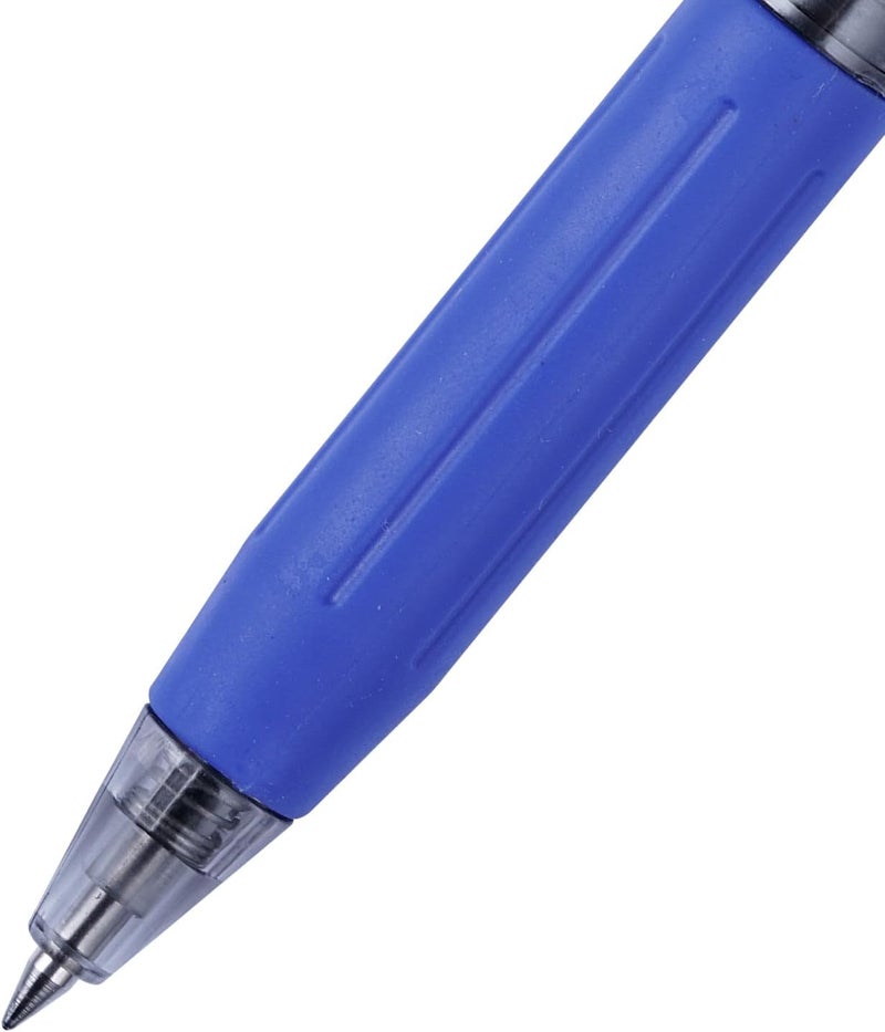 آي آي أقلام جيل EYEYE G-103 القابلة للسحب، رأس إضافي دقيق 0.5 مم، حبر أزرق، سريع الجفاف، قلم حبر جاف، رأس دقيق، كتابة سلسة، للمكتب، مستلزمات مدرسية، عبوة من 10 - Image 3