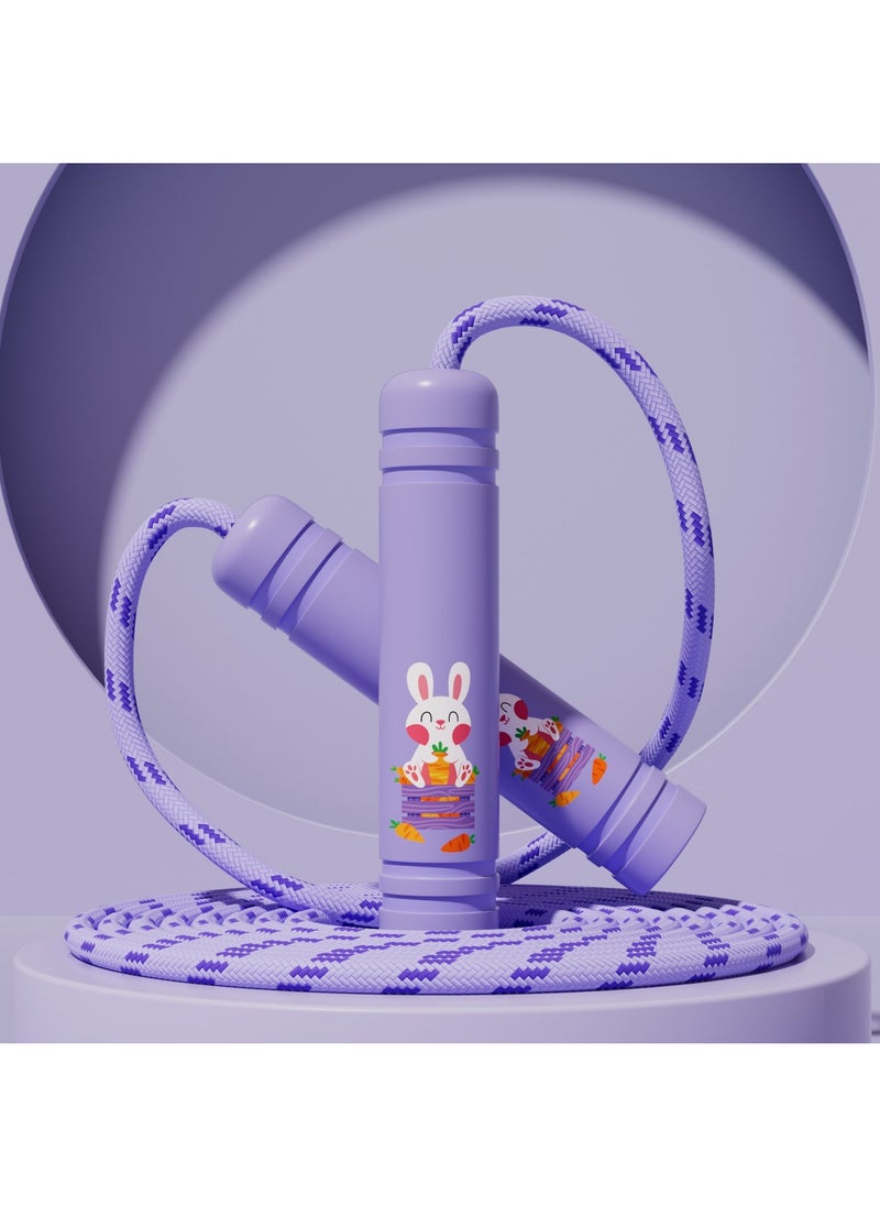 Generic Adjustable Kids Jump Rope for Fitness Purple rabbit [special offer]