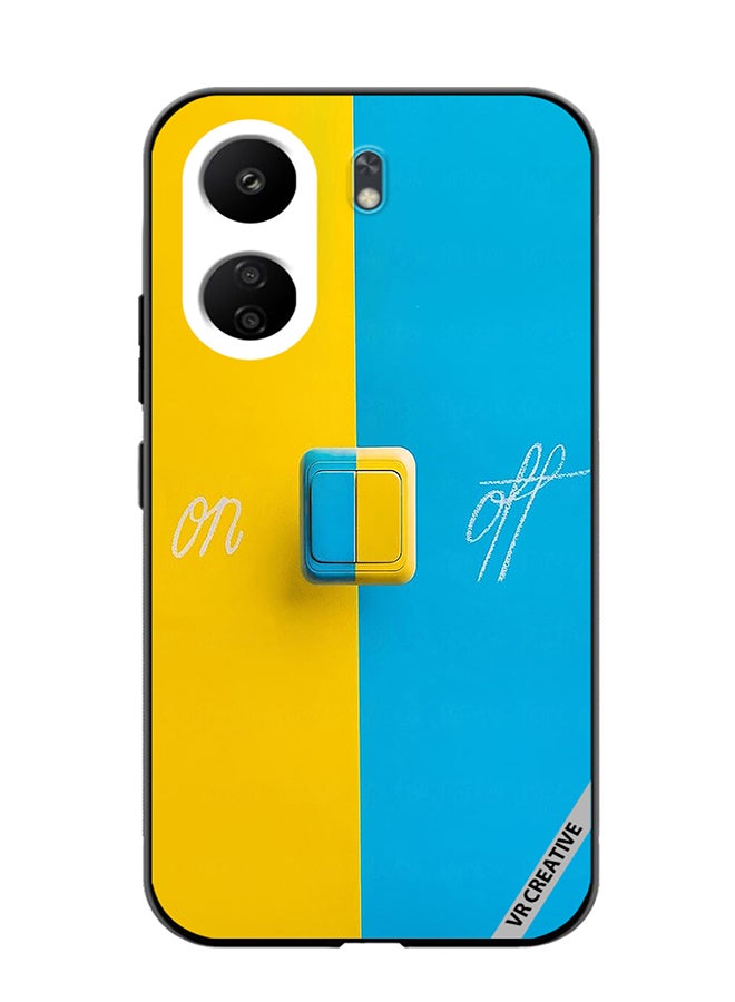 VR CREATIVE Protective Case Cover For Xiaomi Redmi 13C On Off Design Multicolour - Image 1