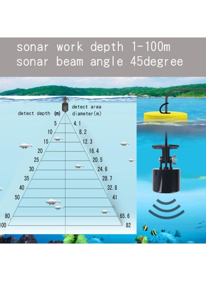 Lucky Portable Sonar Sensor Fish Fishing Finder Alarm Transducer with retail color package - Image 5