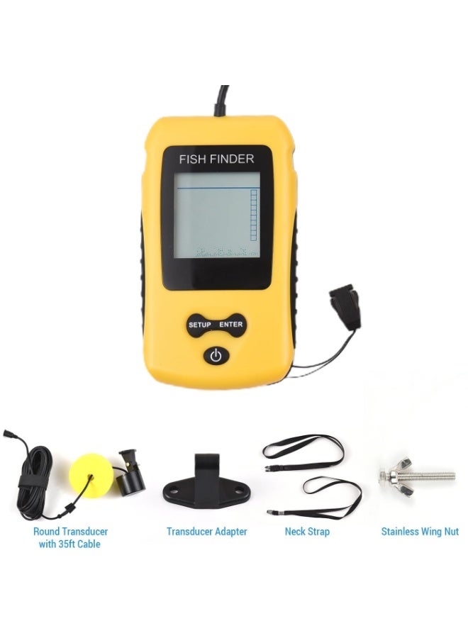 Lucky Portable Sonar Sensor Fish Fishing Finder Alarm Transducer with retail color package - Image 3