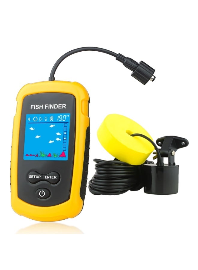 Lucky Portable Sonar Sensor Fish Fishing Finder Alarm Transducer with retail color package - Image 1