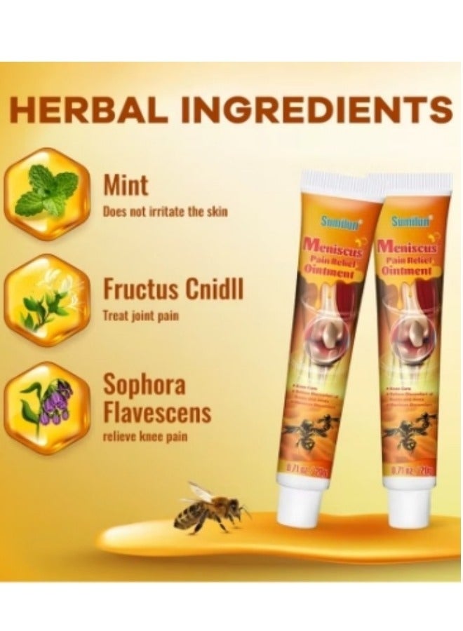 Sumifun Bee Venom Joint Pain Relief Cream 5 PCS | Knee Support & Meniscus Care Ointment | Anti-Inflammatory Muscle Soothing Cream | Fast Absorption Joint Care Gel | Daily Recovery Therapy | 5x20g - Image 2