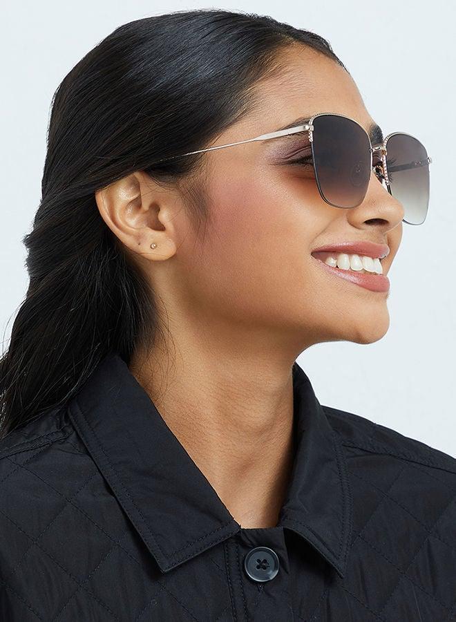 30Sundays MAGNOLIA,Women Sunglasses, Square Sunglasses, UV Protection: UV400 (Gold,Brown) - Image 5
