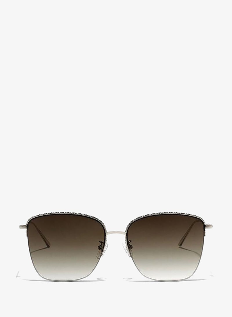 30Sundays MAGNOLIA,Women Sunglasses, Square Sunglasses, UV Protection: UV400 (Gold,Brown) - Image 2